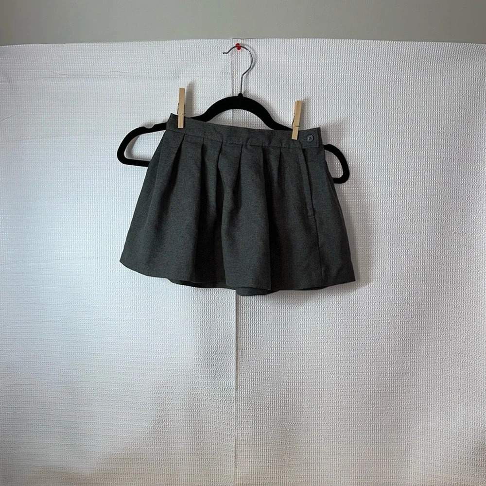 FRENCH TOAST Uniform Pleated Button Zipper Girls Skirt Adjustable Waist Size 6X